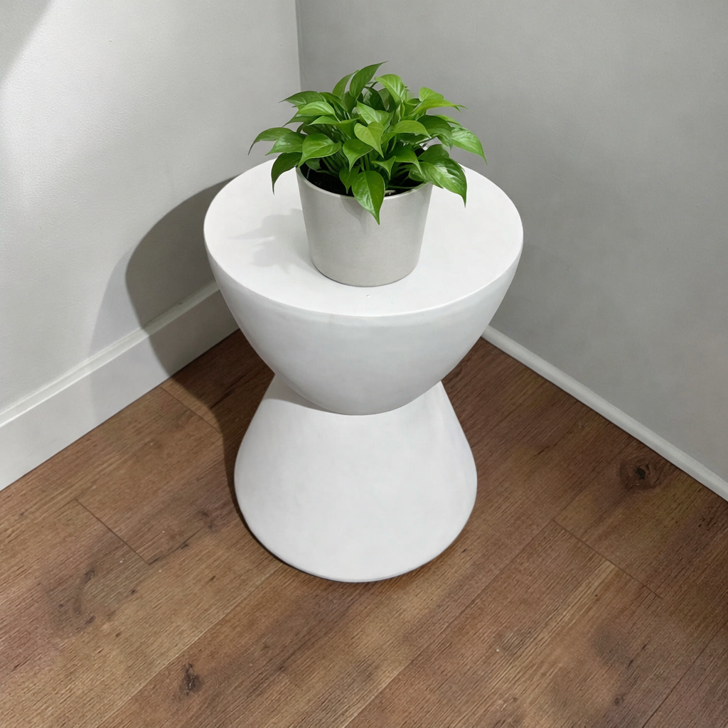 Tavolino Clessidra bianco #004