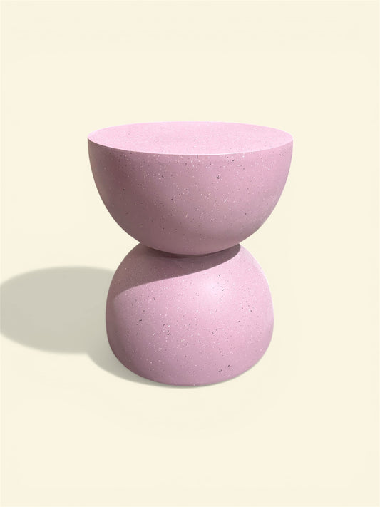 Tavolino Mezza Sfera rosa #008